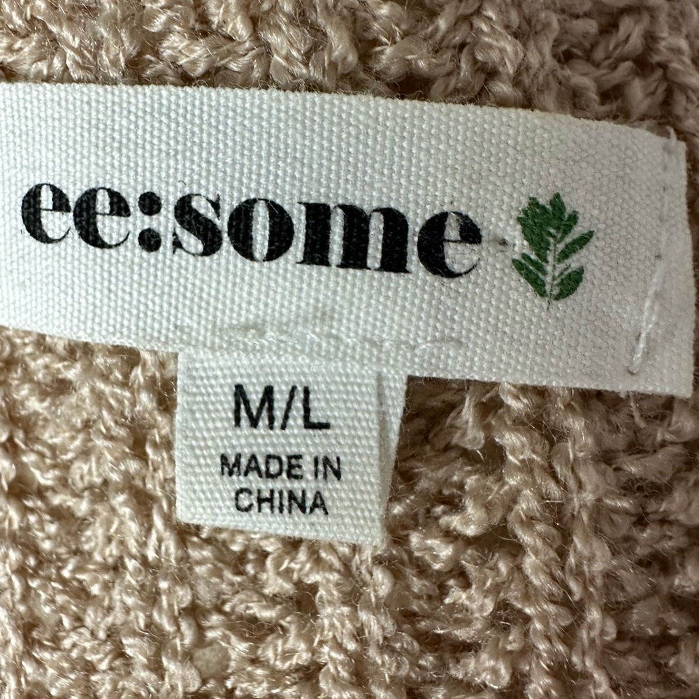 Boutique x Royal & Reese Duster Cardigan Boho Open Weave EUC Large - Picture 6 of 10